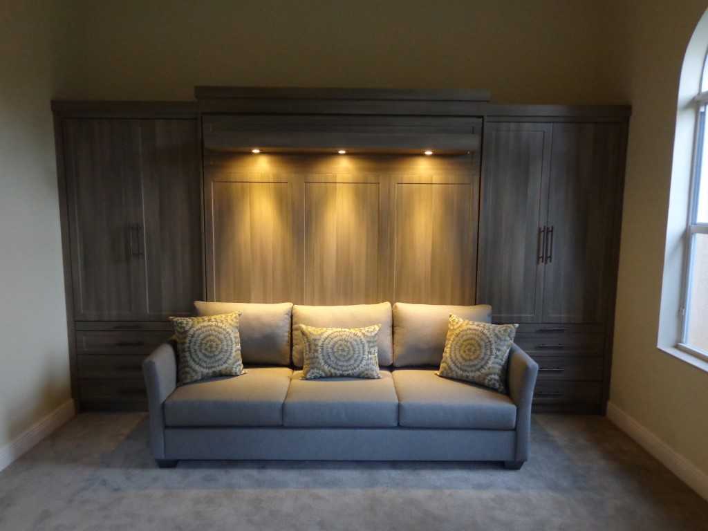 backless sofa for murphy bed